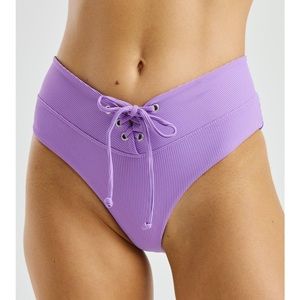 Year of Ours Football Bikini Bottom- size medium -lavender